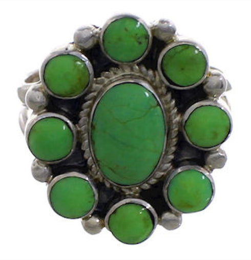 Mojave Turquoise Sterling Silver Ring Size 6-3/4 PX44016